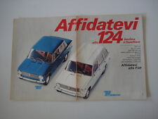 advertising Pubblicità 1968 FIAT 124 BERLINA e FAMILIARE