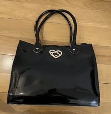 Borsa Twin Set nera vernice lucida 