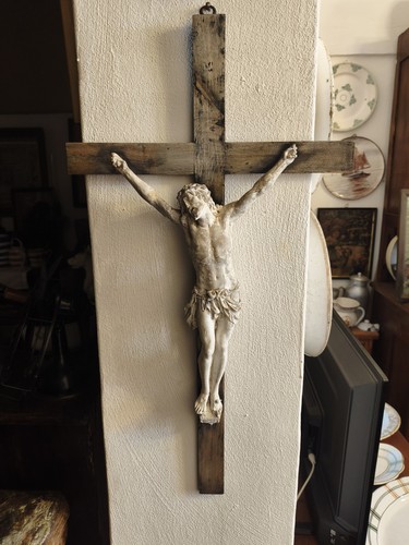 Crocifisso antico legno - crocifisso,