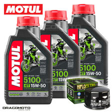 Aprilia Shiver 750 2008-2017 Tagliando Olio Motul 5100 4T 15W-50 3 litri filtro