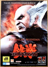 Tekken 6 RARO PS3 PSP 59 cm x