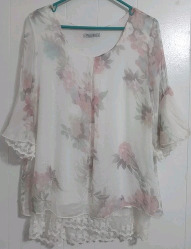 Camicetta kimono seta pizzo