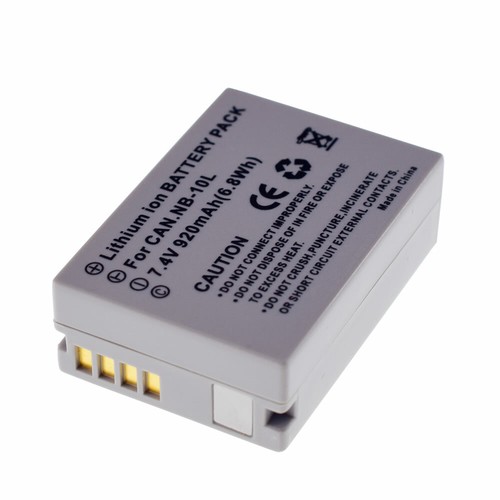 Batteria 10l 920mah 4v - nb-10l, 7,4v