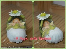 FATA FATINA BABY BOMBONIERE IDEA REGALO NASCITA BATTESIMO CULLA CON MARGHERITA