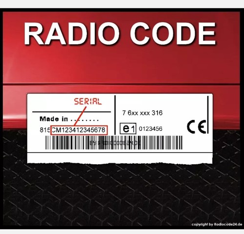 Codice radio adatto per - █►,
