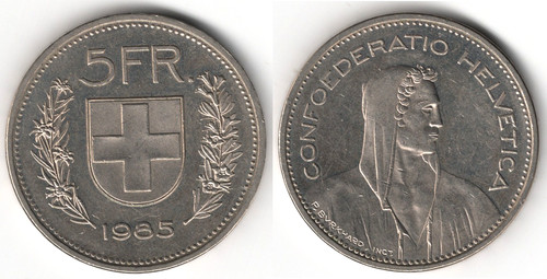 Svizzera franchi 1985 - svizzera,
