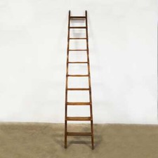 SCALA DA APPOGGIO A PIOLI IN LEGNO PRIMI DEL '900