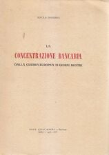 LA CONCENTRAZIONE BANCARIA DA