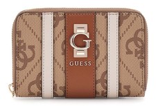 GUESS portafoglio Erenia Zip Around Wallet M Latte Logo