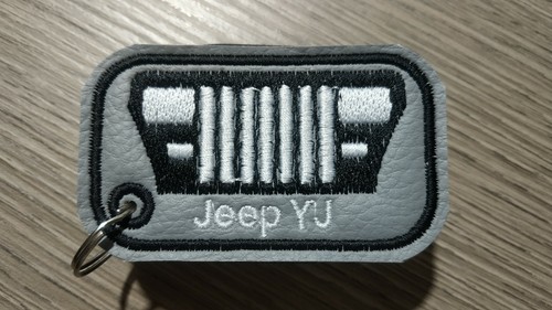 Portachiavi ricamato jeep - portachiavi, yj