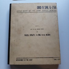 Manuale elenco ricambi M38A1