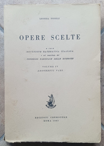 Leonida tonelli opere - opere, scelte