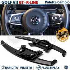 PALETTE Cambio al Volante per VW Golf 7 GTI GTD R Ricambio Leve Alluminio Nero