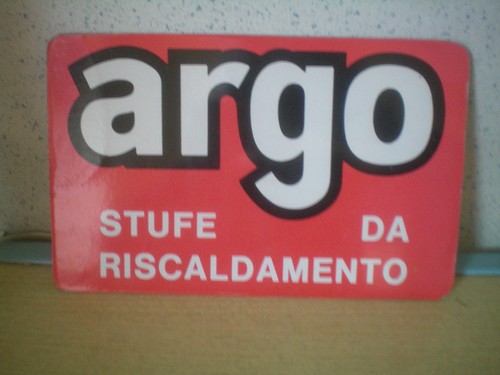 Targa banco cartone - in, argo