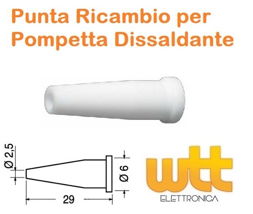 Punta ugello ricambio in - punta, di