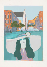 RENATO BORSATO (Venezia, 1927 - 2013) Serigrafia FIRMA Bellissima OPERA Grafica