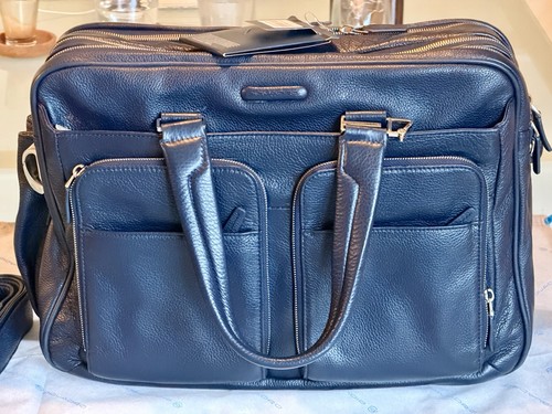 Borsa blu piquadro - porta, pc