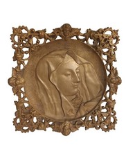 BRONZO MADONNA Maria Bronzo Formella Angeli