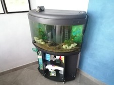 aquario per pesci comprensivo di mobile su ruote