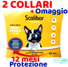 2 X SCALIBOR 48 cm → Collare Antiparassitario per cani di taglia Piccola e Media