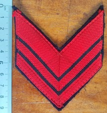 TOPPA PATCH DISTINTIVO GRADO OMERALE ESERCITO ITALIANO WW2 CCRR MVSN? ROSSO NERO