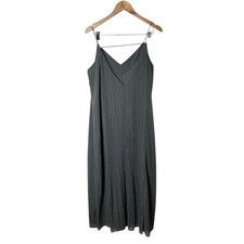 Abito lungo grigio plissettato