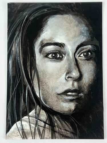 Aceo sketch card talisa stark - sketch,