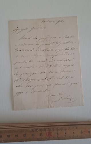 Lettera autografa giovanni - autografa,