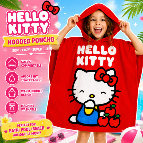 Hello kitty friends poncho - hello,