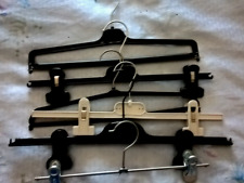 Set 6 Grucce Stampelle Appendiabito PVC Vestiti Pantaloni Giacche OTTIMO USATO