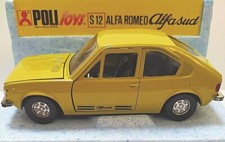 POLISTIL POLITOYS VINTAGE 1:25  AUTO DIE CAST ALFA ROMEO ALFA SUD GIALLO ART S12