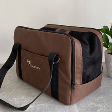 Trasportino per gatti box da viaggio elegante borsa da trasporto per gattini omologato compagnia aerea con rete