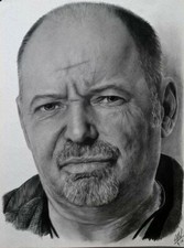 POSTER LOCANDINA ADESIVO QUADRO - VASCO ROSSI RITRATTO MANIFESTO PICTURES 