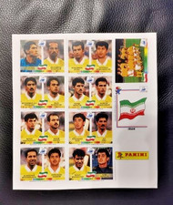 PANINI FRANCE 98 EQUIPE TEAM  IRAN