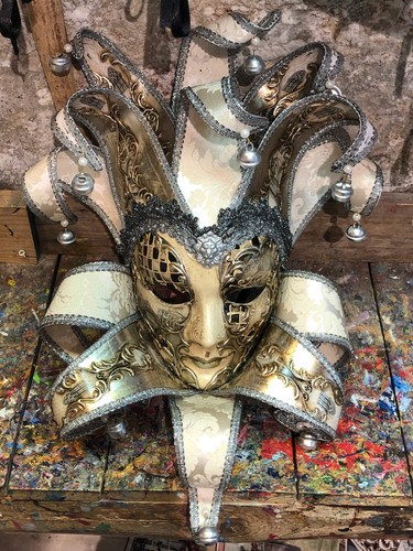 Maschera veneziana giullare - maschera,