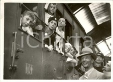 1936 MILANO STAZIONE CENTRALE Guido PESENTI a partenza figli Dopolavoristi
