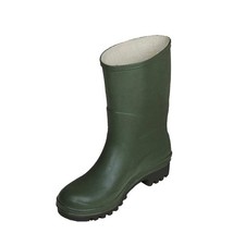 STIVALE TRONCHETTO IN PVC CON CARRARMATO VERDE TG 41