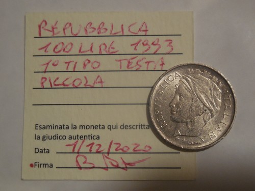 Repubblica italiana moneta 100 - repubblica,