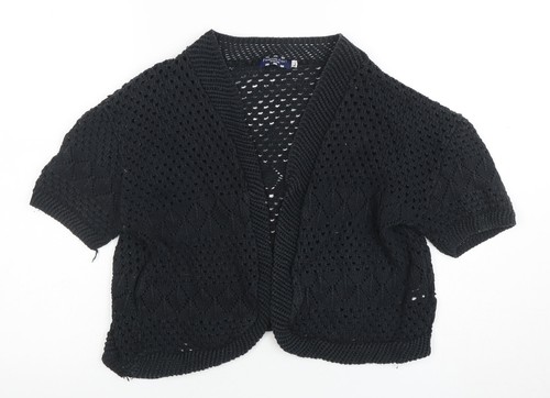 Cardigan donna nero aperto - , in