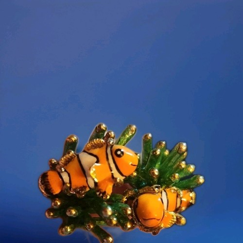 Anello anemone mare pesce - anello, di
