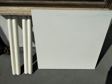 tavolo da cucina quadrato 80x80 bianco con 4 sedie 