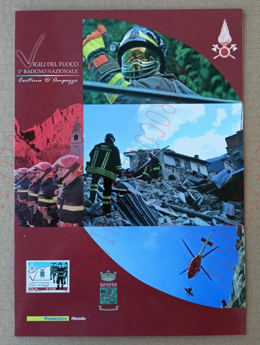 Folder francobolli raduno - "1°,