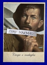 ? CARTOLINA MILITARE DISEGNATORE BOCCASILE VANGA E MEDAGLIA WW2 BELLA ?