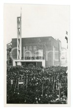 1937 IVREA Dino GARDINI inaugura la Casa Littoria - Foto 9x14 cm
