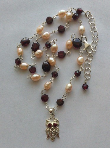 Collana perle fiume rosa - di,