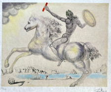 Salvador Dali Litografia hand-made COA firmata a penna numerata a mano [Dalì/