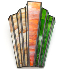 APPLIQUE PARALUME VETRO PIOMBATO - TIPO VENTAGLIO