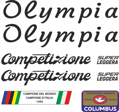 Adesivi telaio olympia - adesivi,