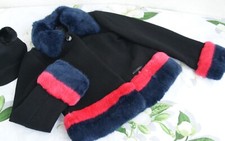 Cappotto in lana con pelliccia