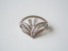 Spilla Fiore Con Strass Colore